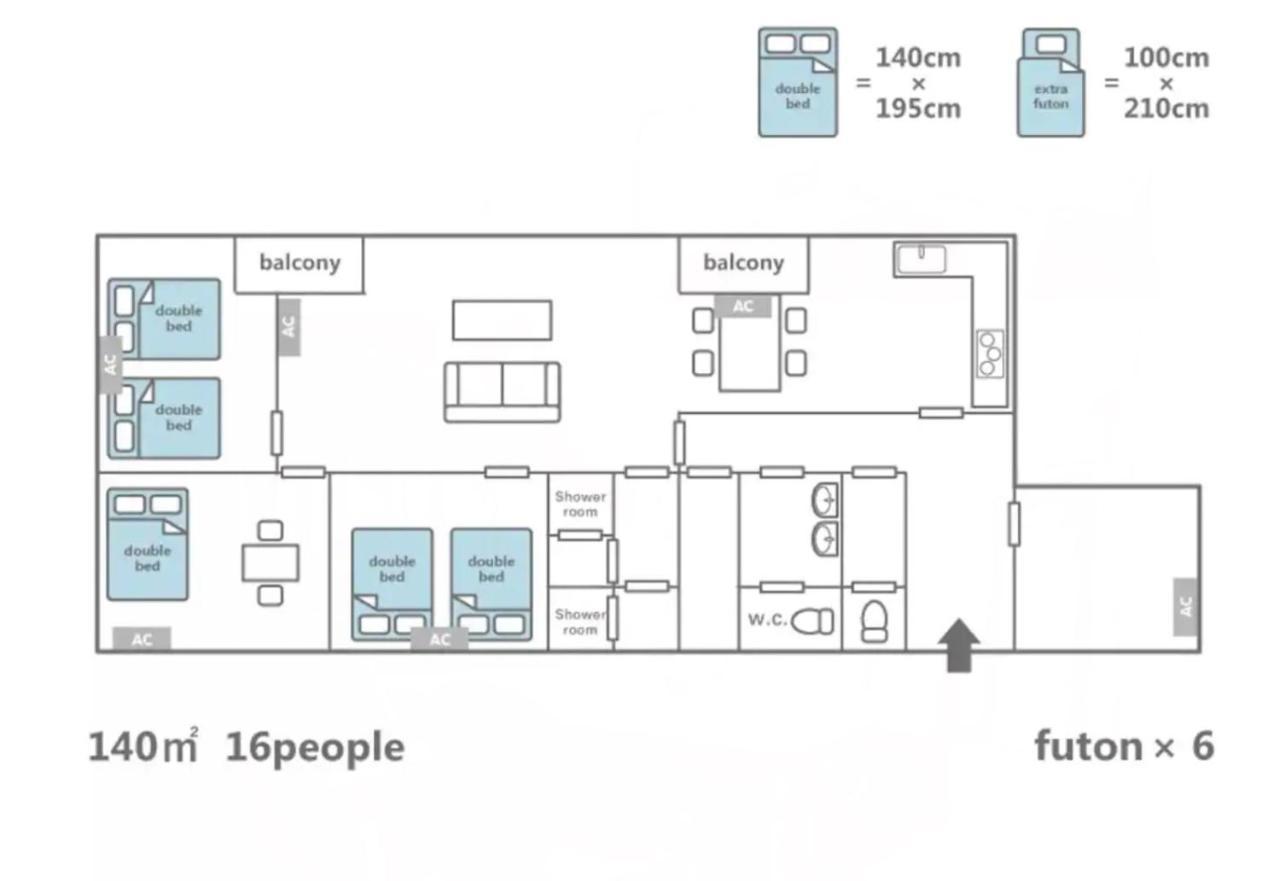 大阪Dotonbori Mansion 405公寓 外观 照片